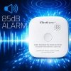 Bezprzewodowy czujnik dymu z baterią | alarm 85dB | LED